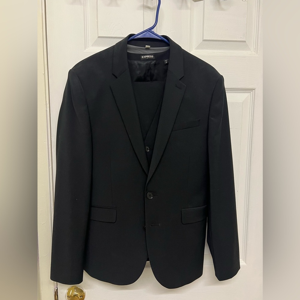 Extra Slim Express Suit Jacket, Vest, and Pants
